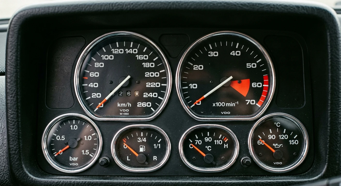 Audi Quattro (Ur-Quattro) - Gauges
