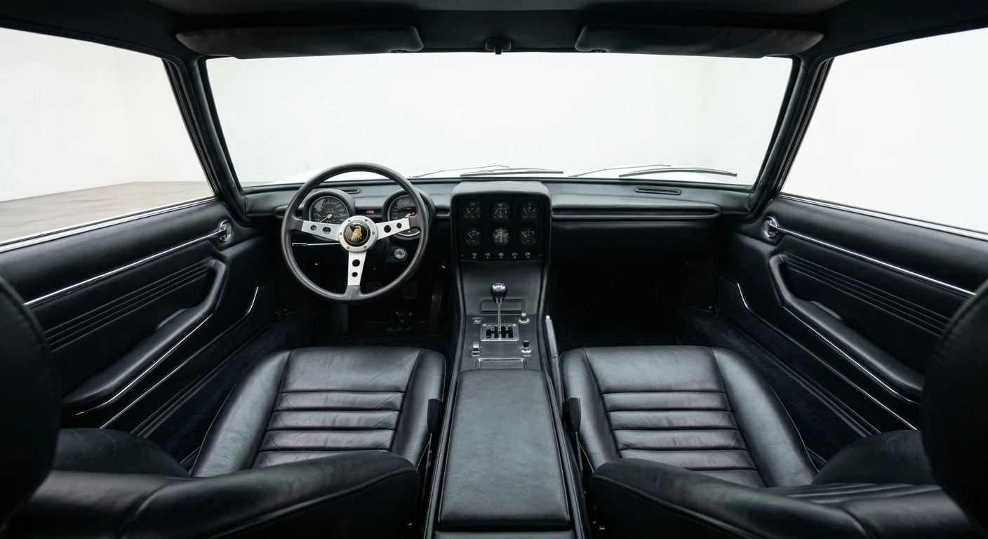 Lamborghini Miura P400 1966 - Interior view
