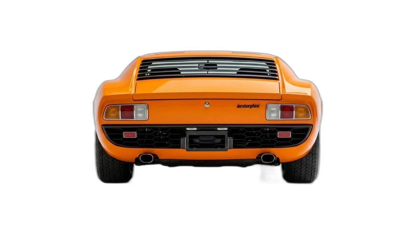 Lamborghini Miura P400 1966 - Rear view