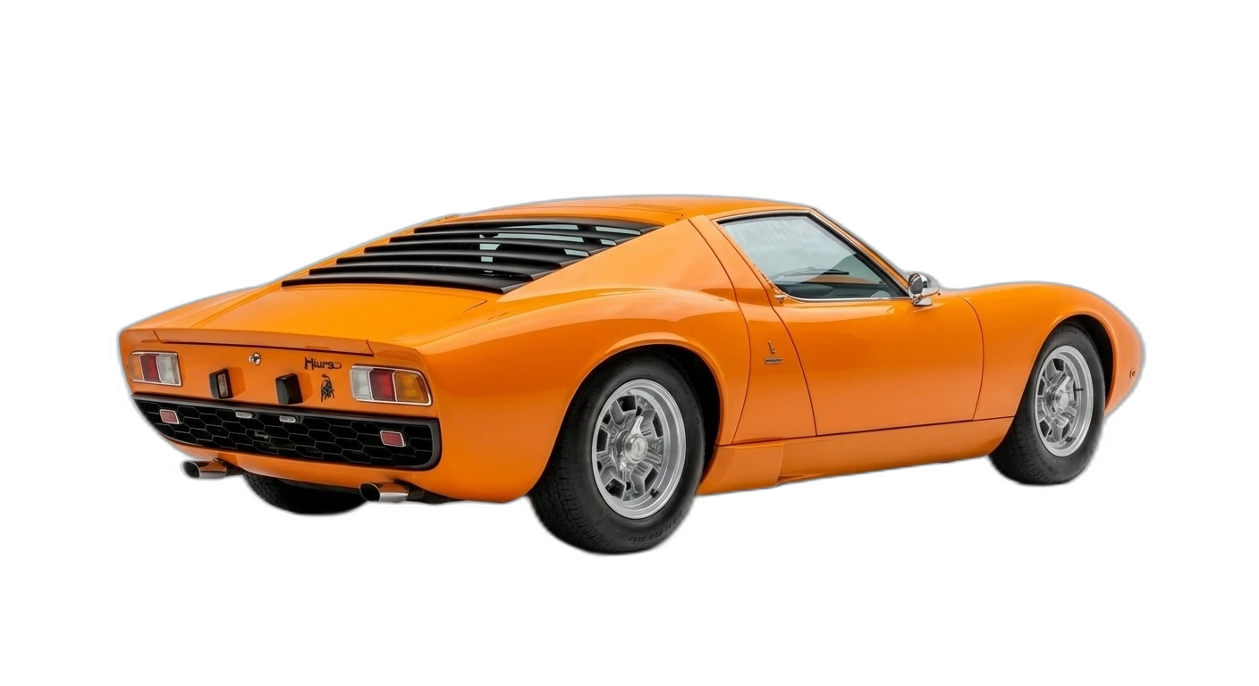 Lamborghini Miura P400 1966 - Rear 3/4 view