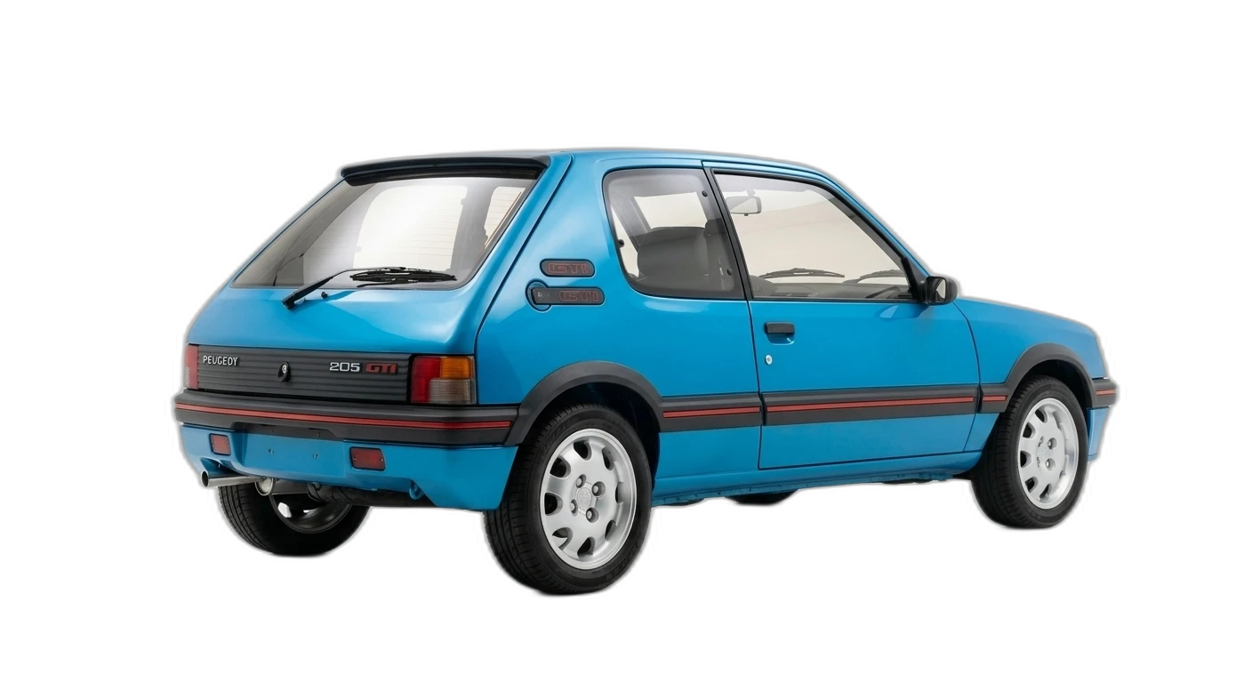 Peugeot 205 GTI 1.9 — Rear 3/4