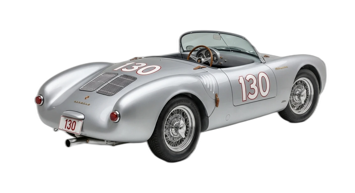 Porsche 550 Spyder - Rear 3/4
