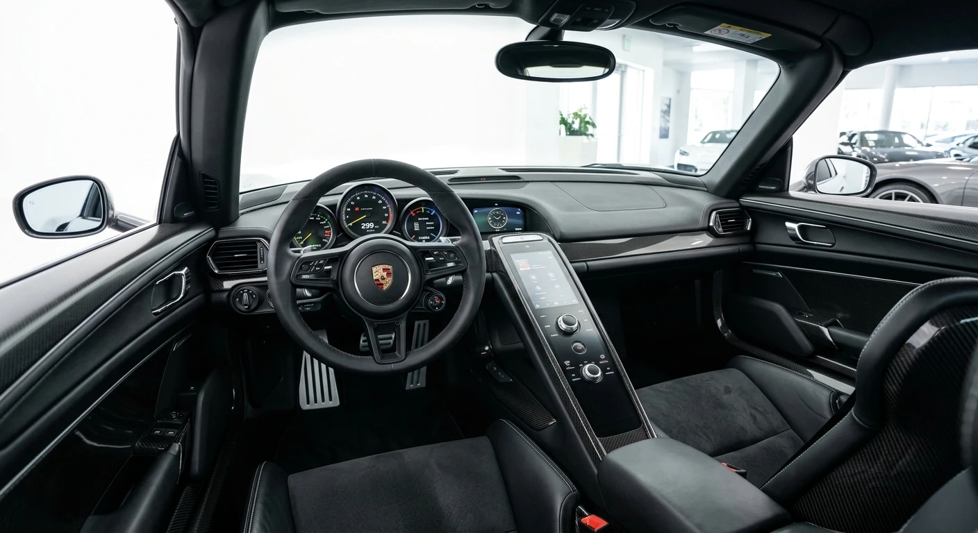 Porsche 918 Spyder 2013 - Dashboard view