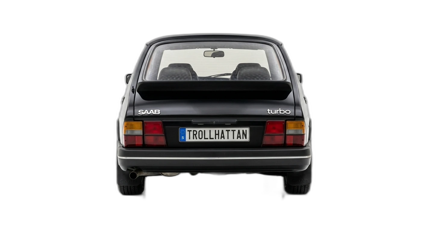 Saab 900 Turbo — Rear