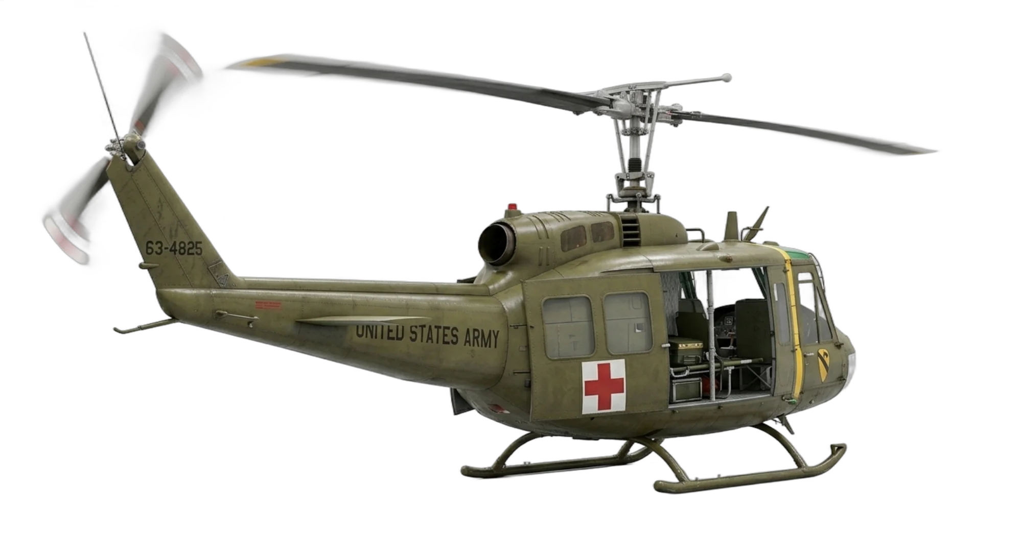 Bell Aircraft UH-1 Huey - Rear 3/4