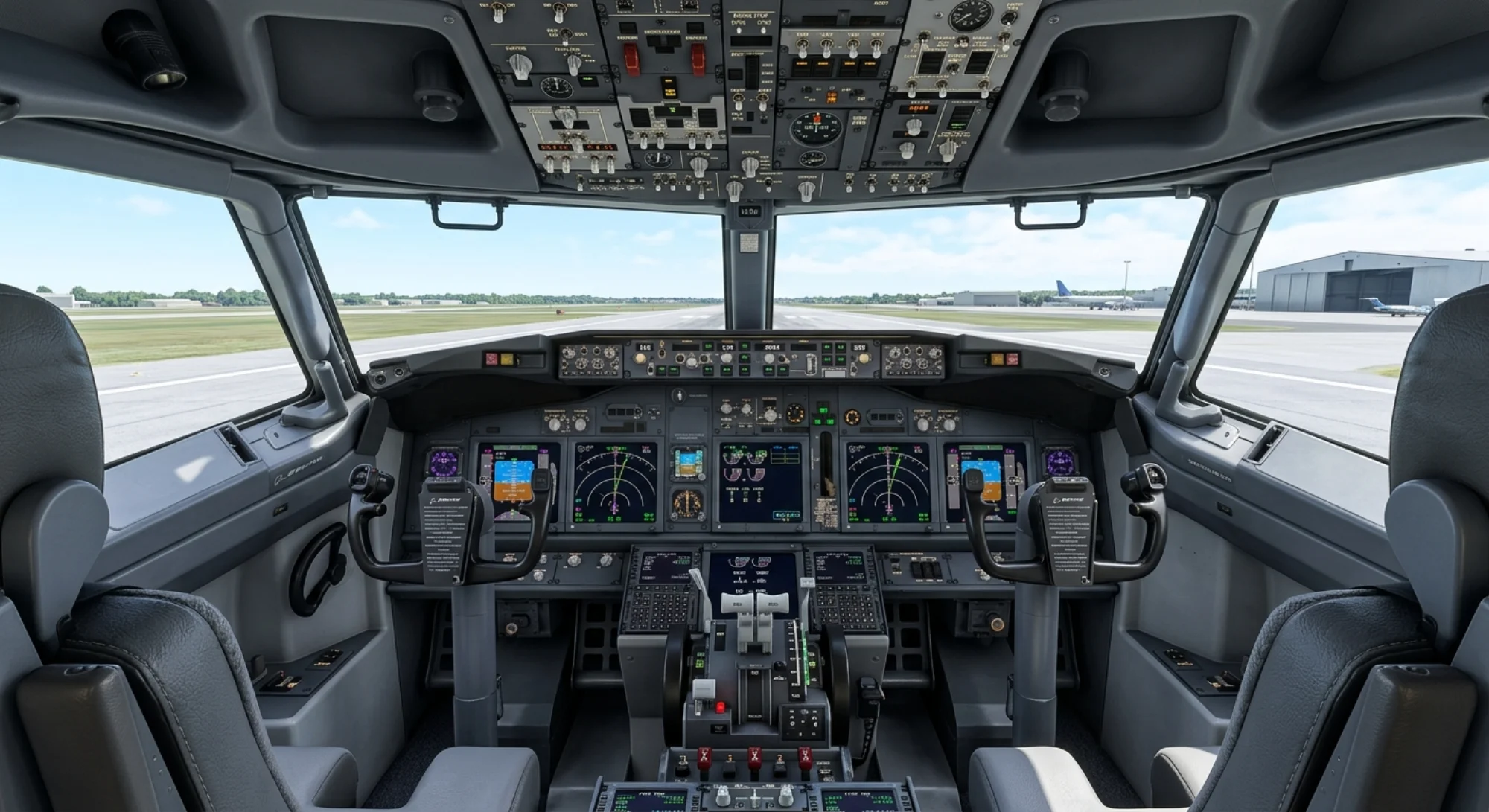 1967 Boeing 737 - Cockpit - Airliner aircraft