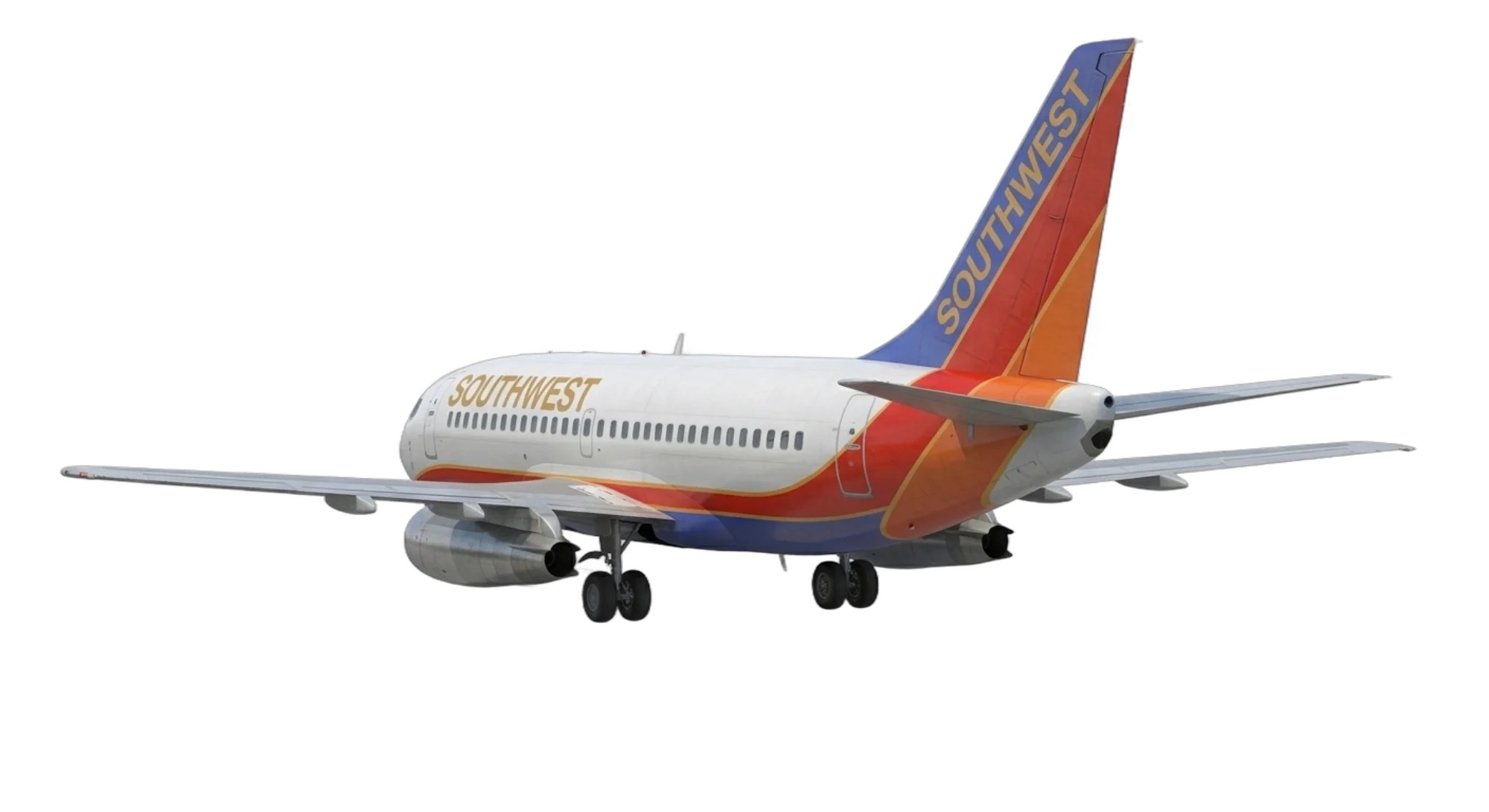 1967 Boeing 737 - Rear 3/4 - Airliner aircraft