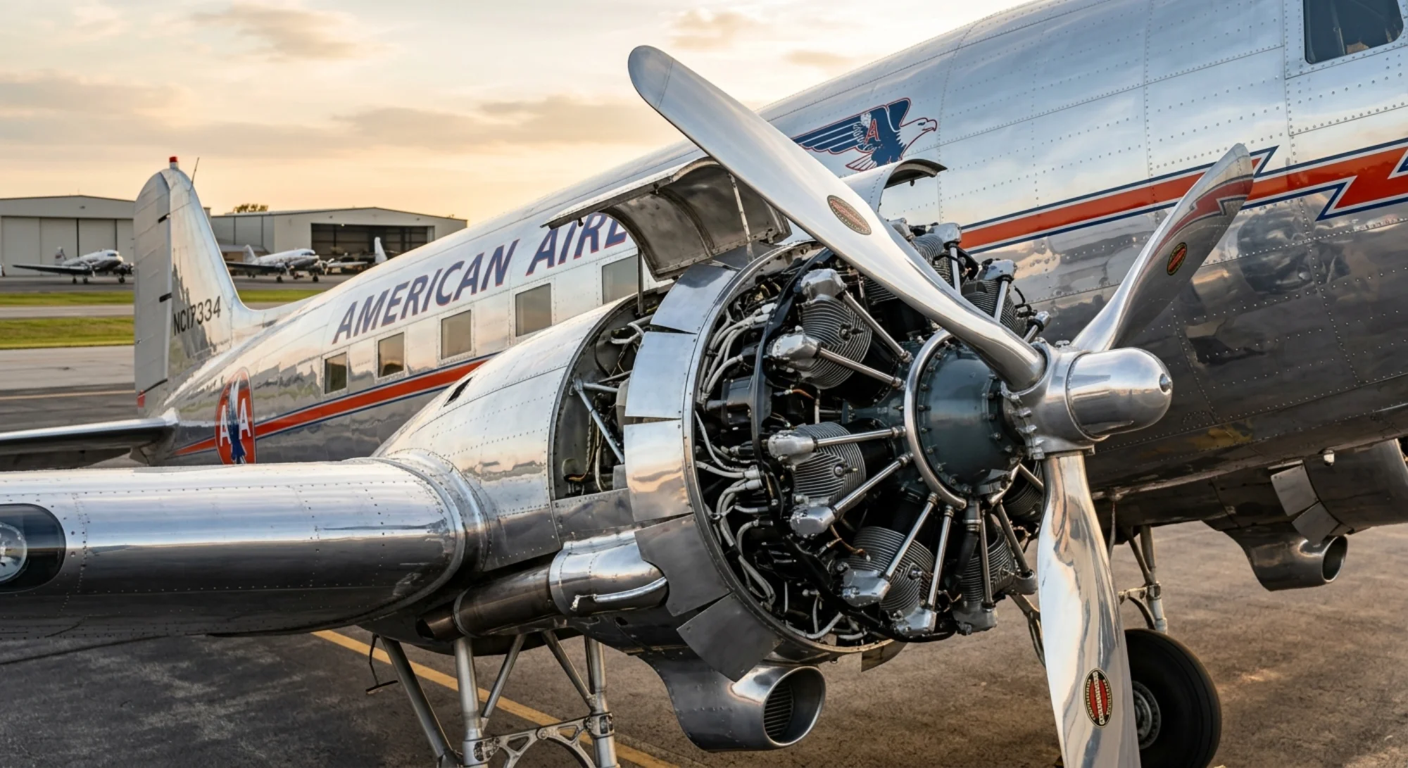 1935 Douglas Aircraft DC-3 - Engine - Airliner aircraft