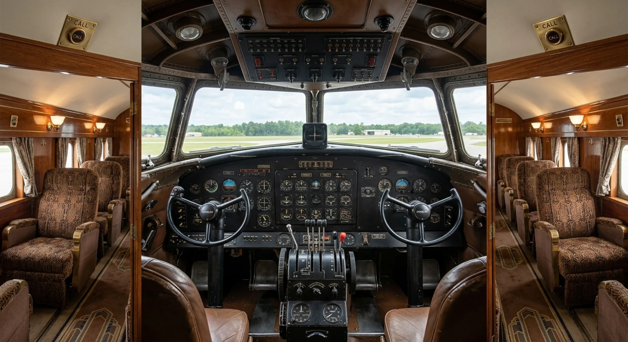 Douglas Aircraft DC-3 - Cockpit