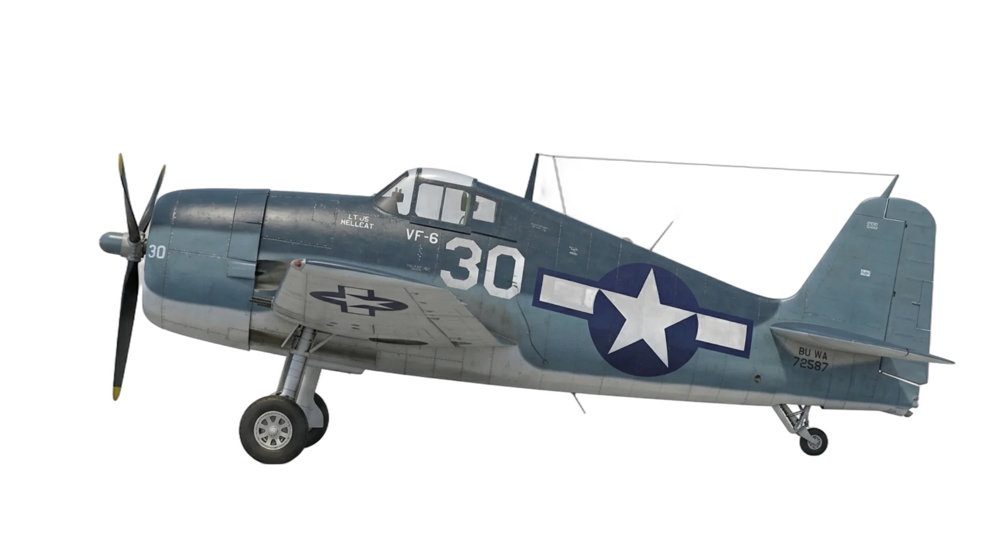 1942 Grumman F6F Hellcat - Profile - Fighter aircraft