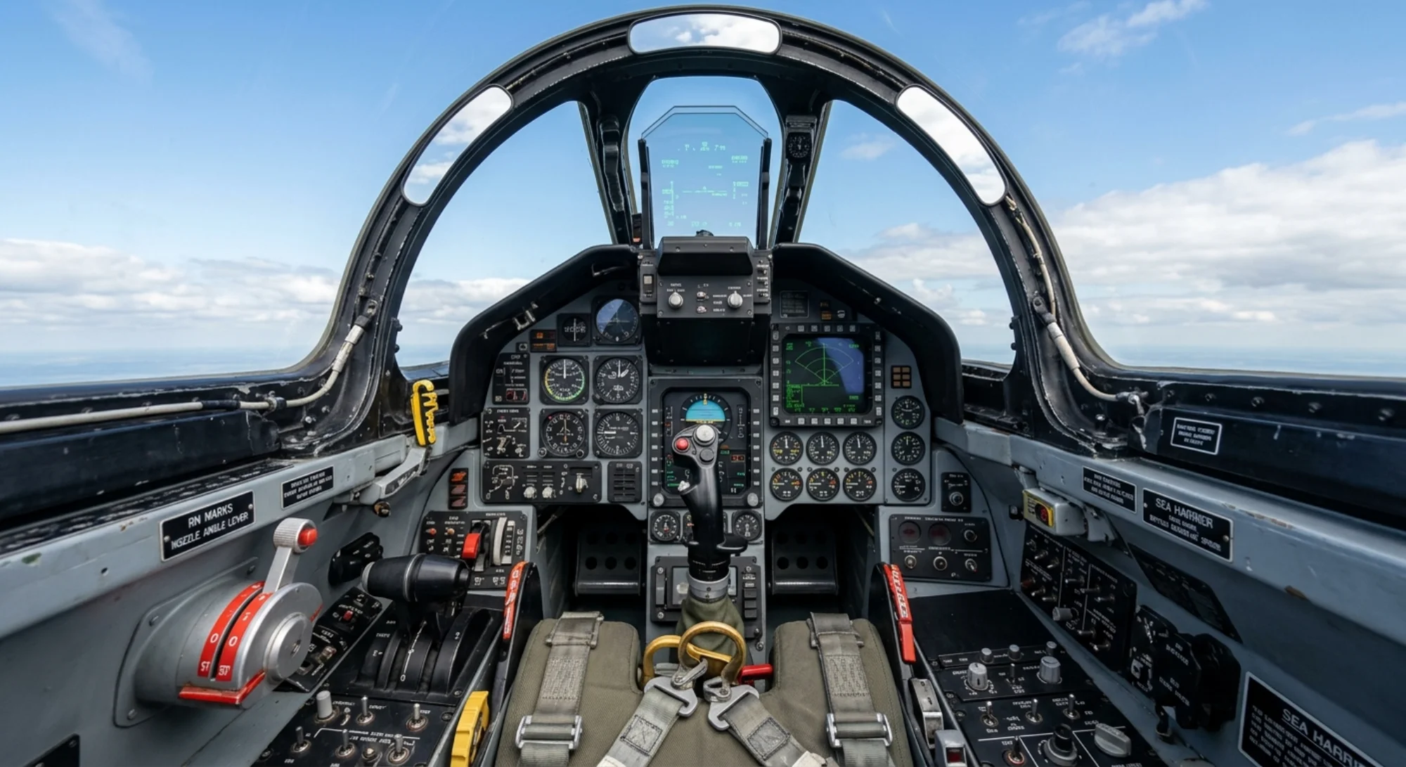 1967 Hawker Siddeley Harrier - Cockpit - Fighter aircraft