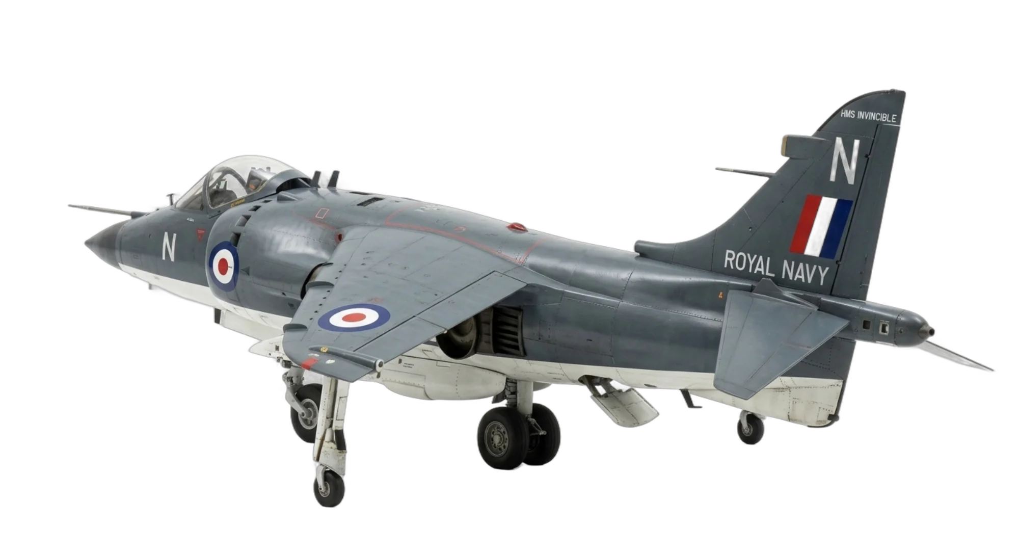 1967 Hawker Siddeley Harrier - Rear 3/4 - Fighter aircraft