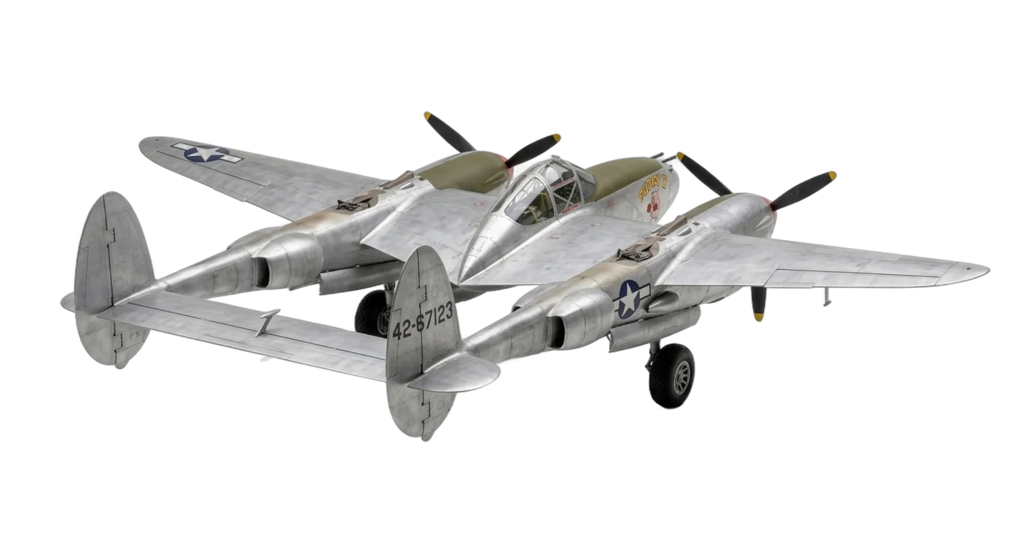 1939 Lockheed Martin Lockheed P-38 Lightning - Rear 3/4 - Fighter aircraft