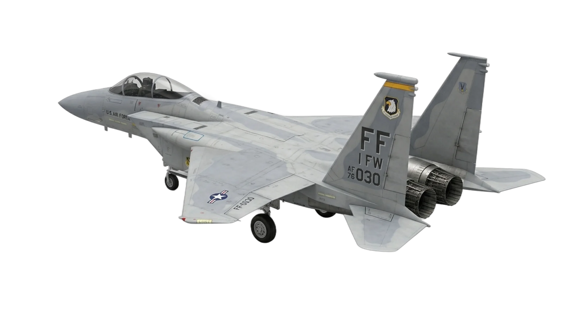 McDonnell Douglas F-15 Eagle - Rear 3/4