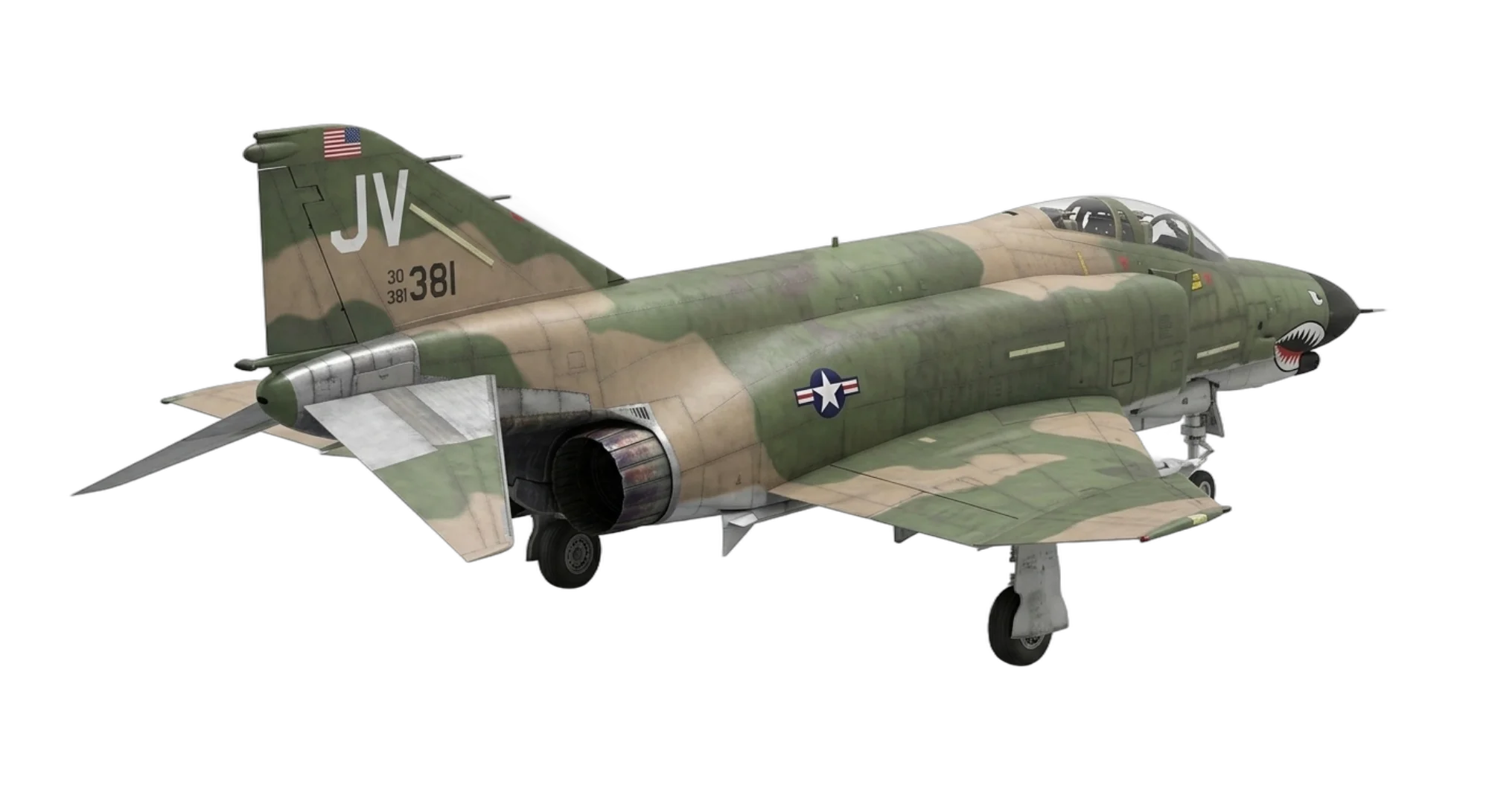 McDonnell Douglas F-4 Phantom II - Rear 3/4