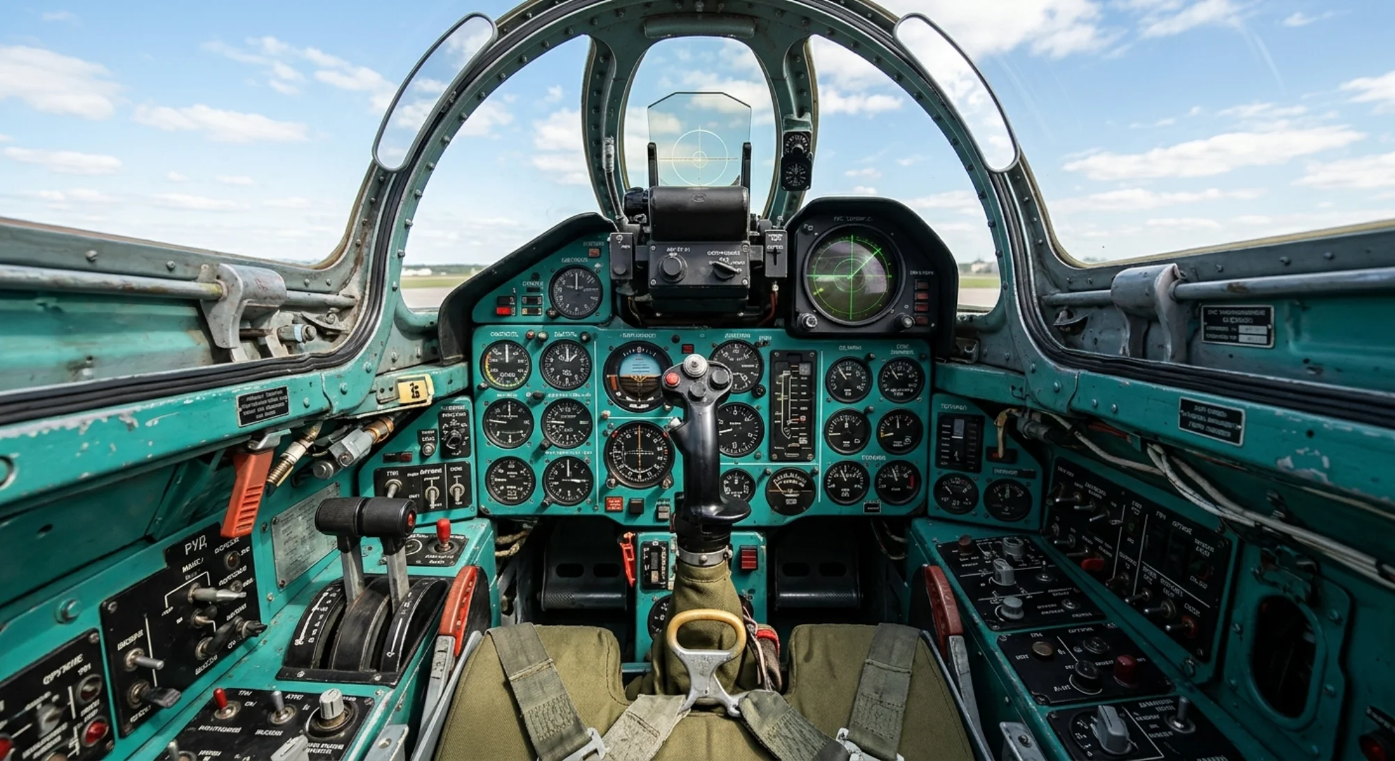 1956 Mikoyan-Gurevich MiG-21 - Cockpit - Fighter aircraft
