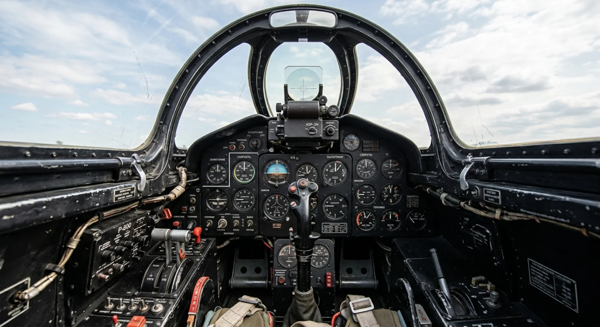 1947 Mikoyan-Gurevich MiG-15 - Cockpit - Fighter aircraft