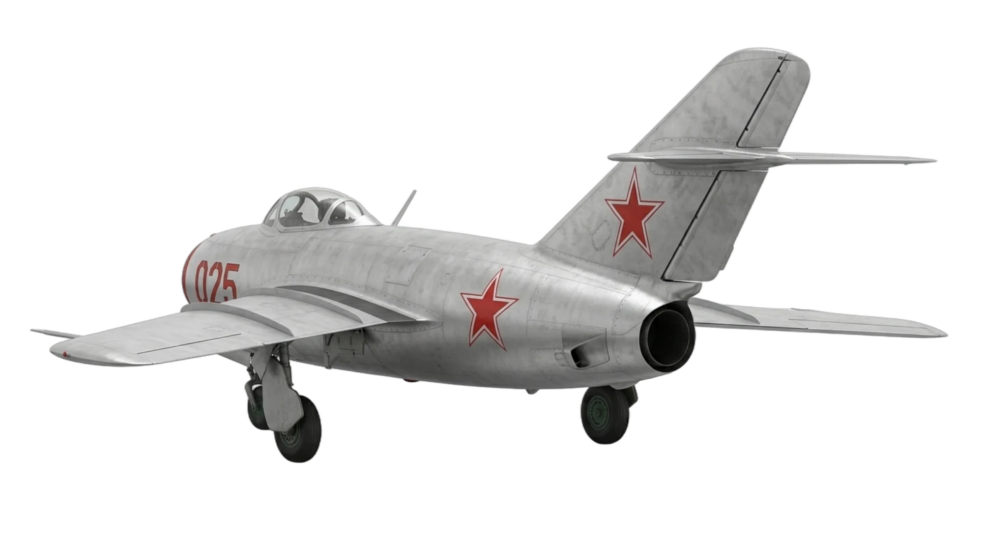 1947 Mikoyan-Gurevich MiG-15 - Rear 3/4 - Fighter aircraft