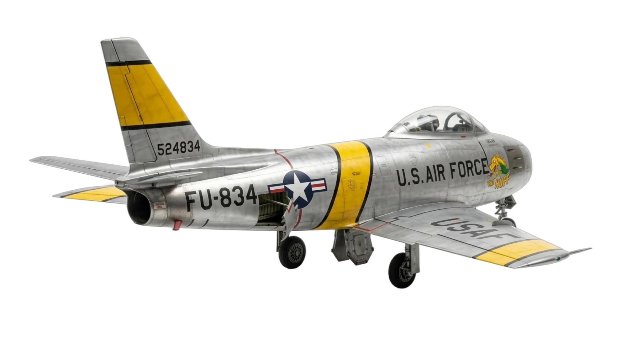 1947 North American Aviation North American F-86 Sabre - Rear 3/4 - Fighter aircraft