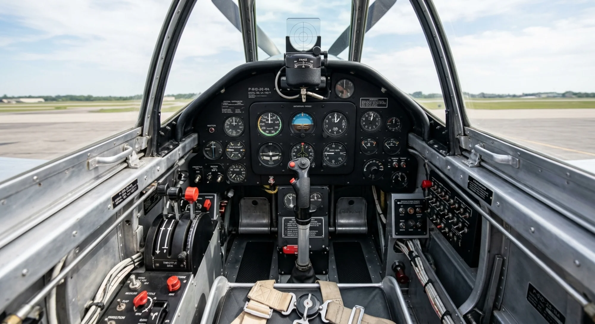 North American Aviation P-51 Mustang - Cockpit