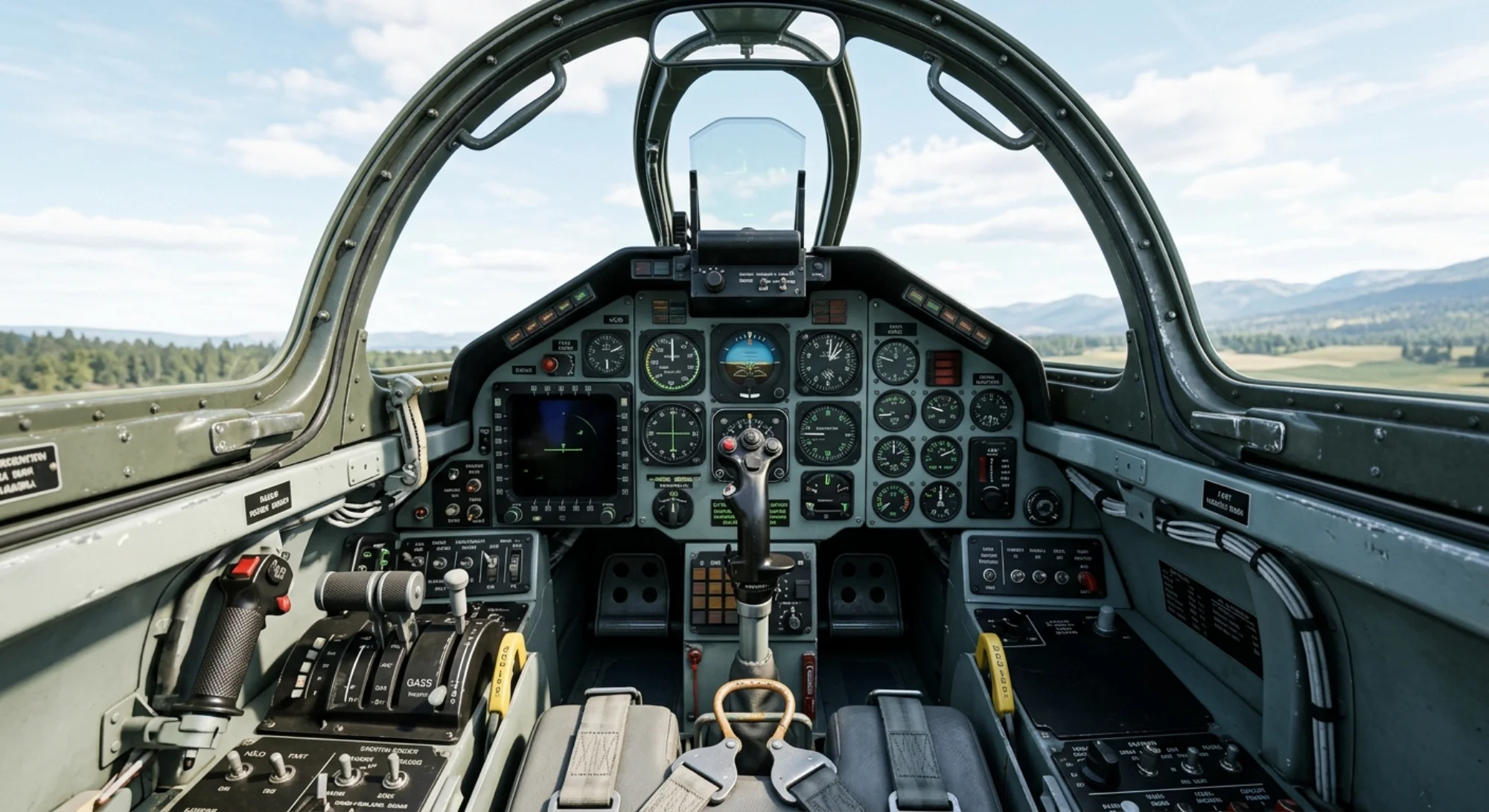 1955 Saab Saab 35 Draken - Cockpit - Fighter aircraft