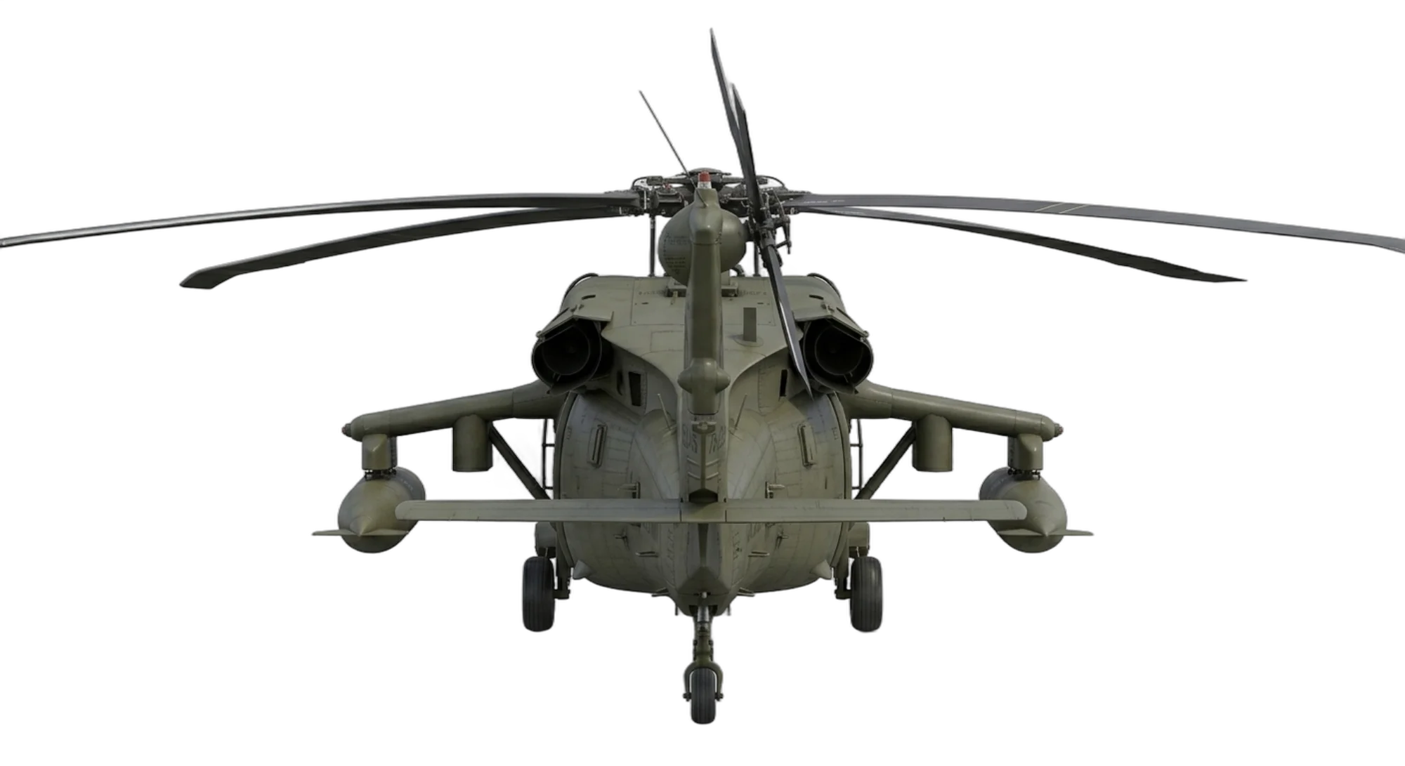 1974 Sikorsky Aircraft UH-60 Black Hawk - Rear - Helicopter aircraft