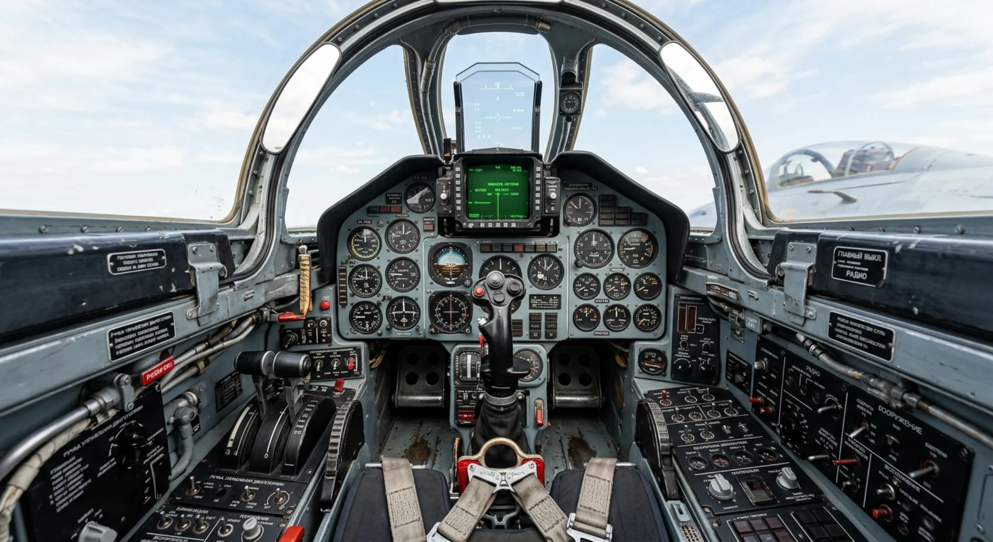 1977 Sukhoi Su-27 Flanker - Cockpit - Fighter aircraft