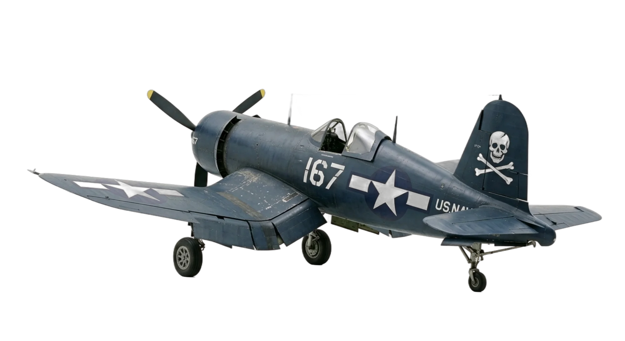 1940 Vought Vought F4U Corsair - Rear 3/4 - Fighter aircraft