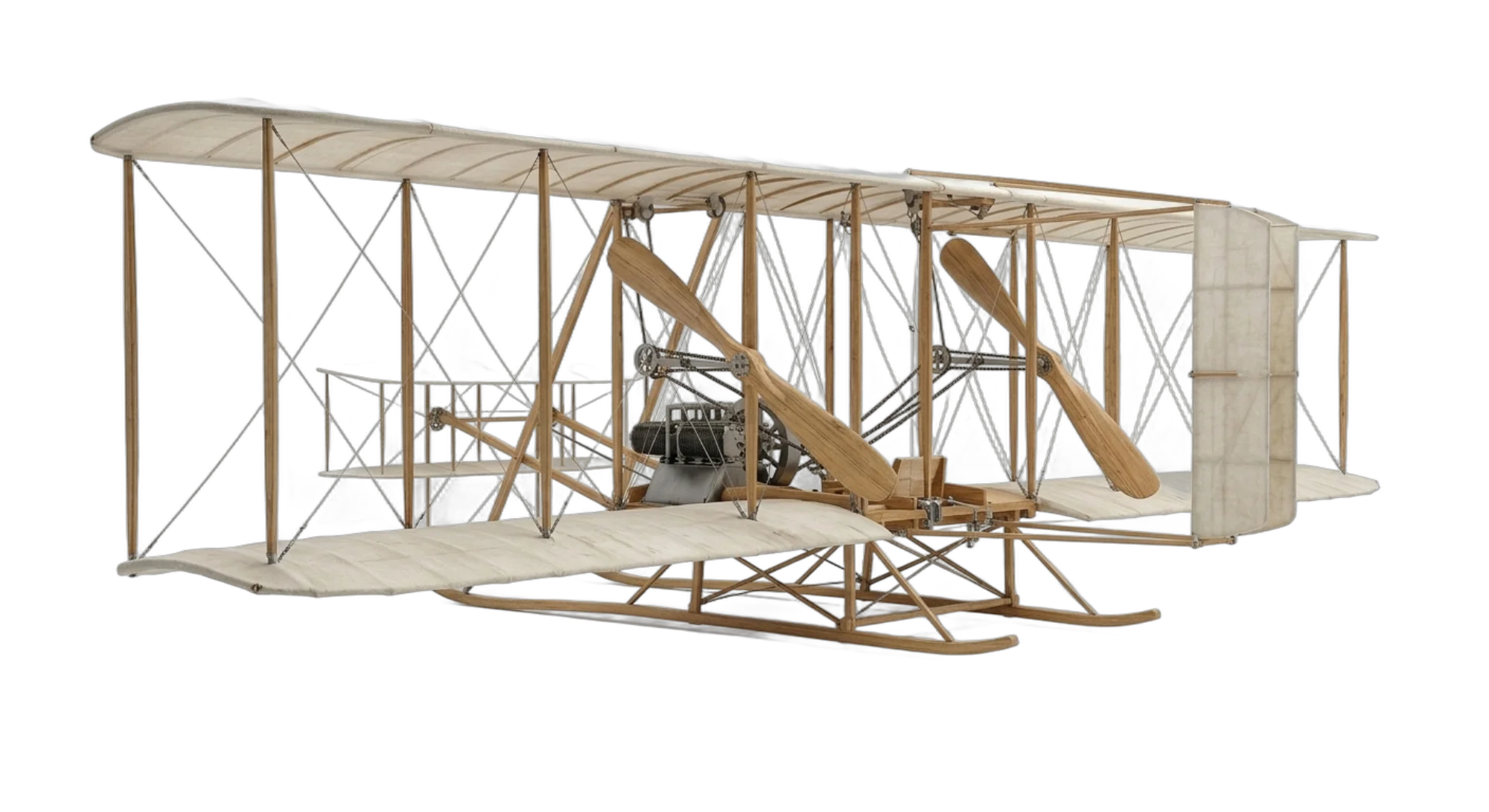 Wright Brothers Wright Flyer - Rear 3/4
