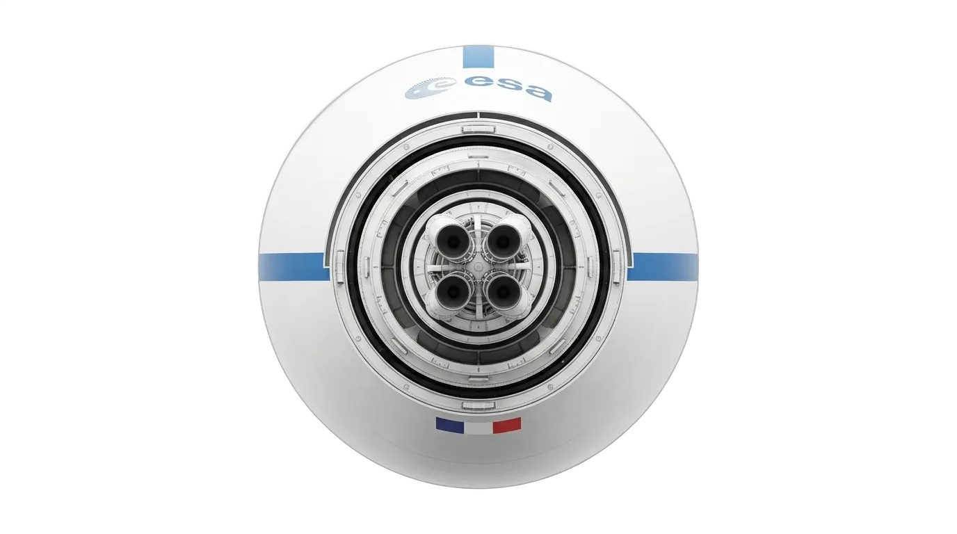 1979 Arianespace Ariane 1 - Top View - Launch Vehicle vehicle