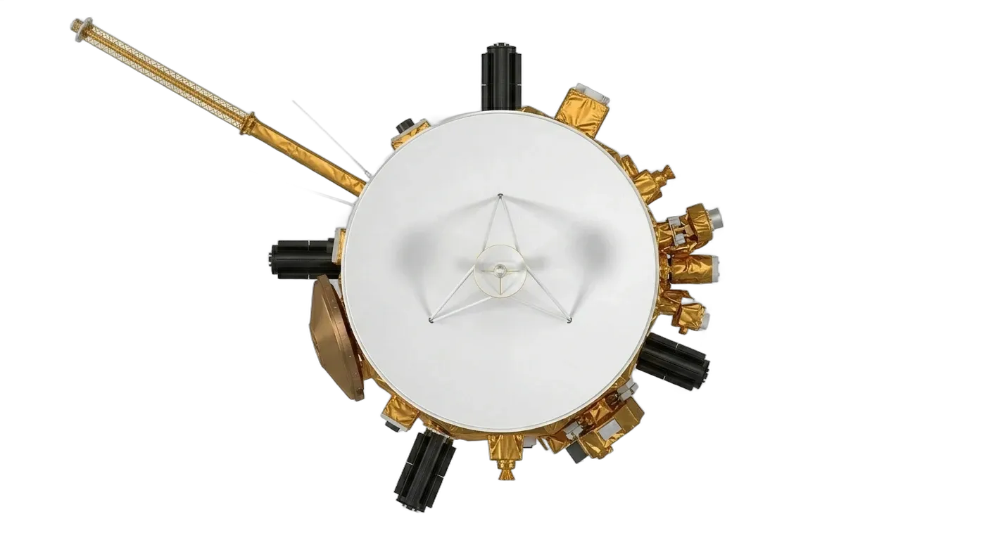 1997 NASA/JPL Cassini-Huygens - Top View - Interplanetary Probe vehicle