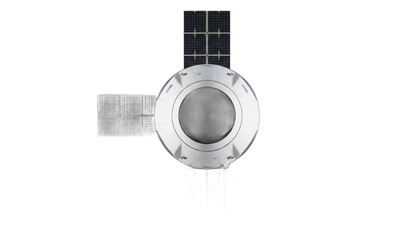 2020 SpaceX Crew Dragon - Top View - Crewed Spacecraft vehicle