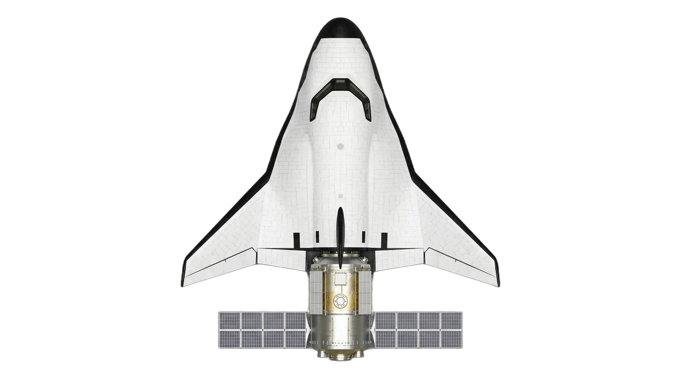 2024 Sierra Space Dream Chaser - Top View - Crewed Spacecraft vehicle