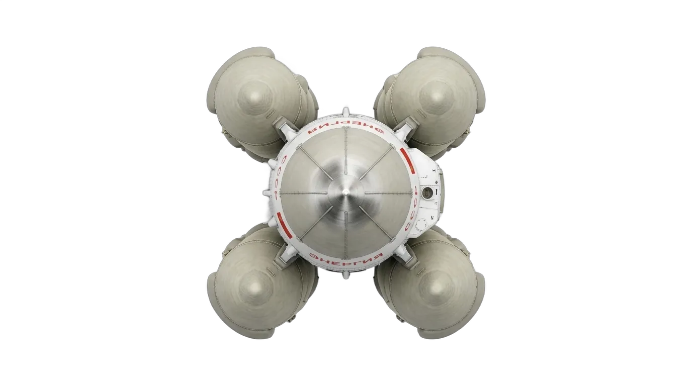 1987 NPO Energia Energia - Top View - Launch Vehicle vehicle