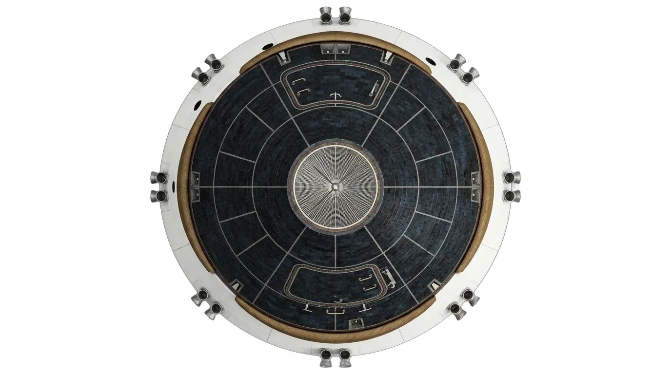1965 McDonnell Gemini Capsule - Top View - Crewed Spacecraft vehicle
