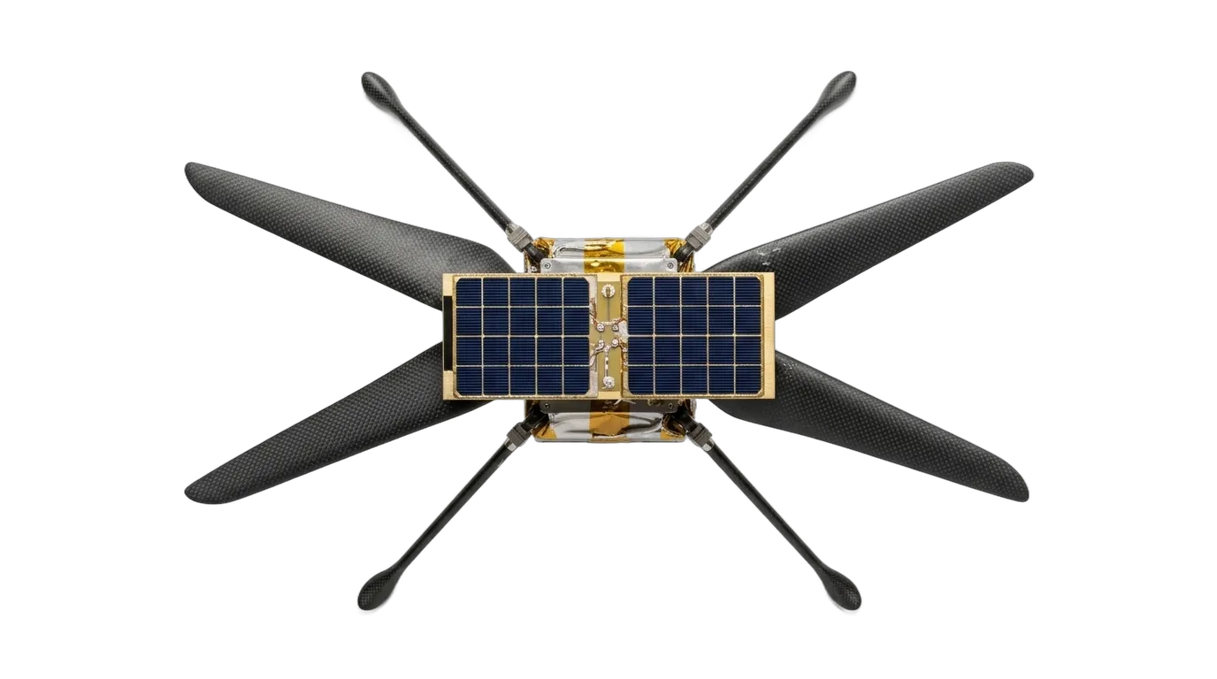 2021 NASA/JPL Ingenuity - Top View - Mars Vehicle vehicle