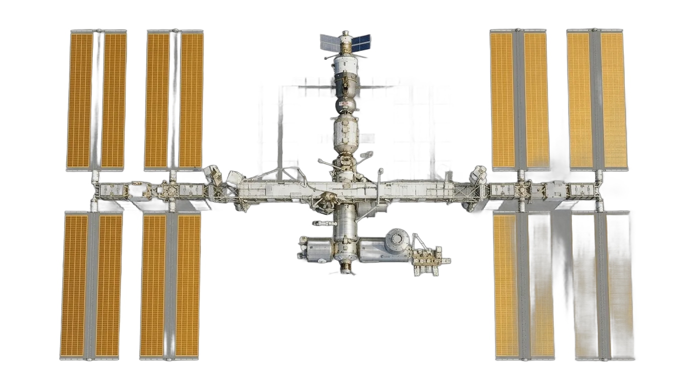 NASA International Space Station 1998 - Top View view