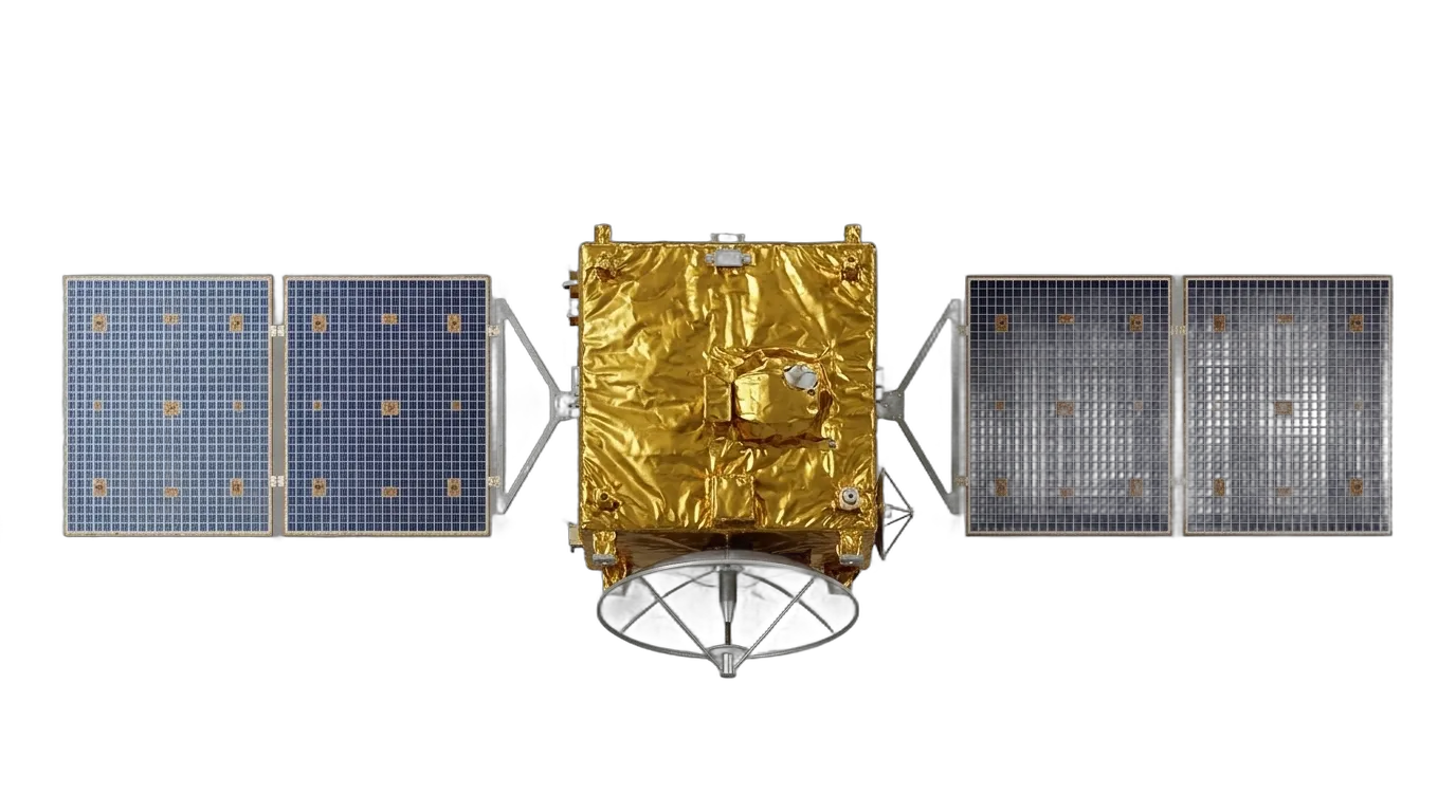 2013 ISRO Mangalyaan (Mars Orbiter Mission) - Top View - Interplanetary Probe vehicle