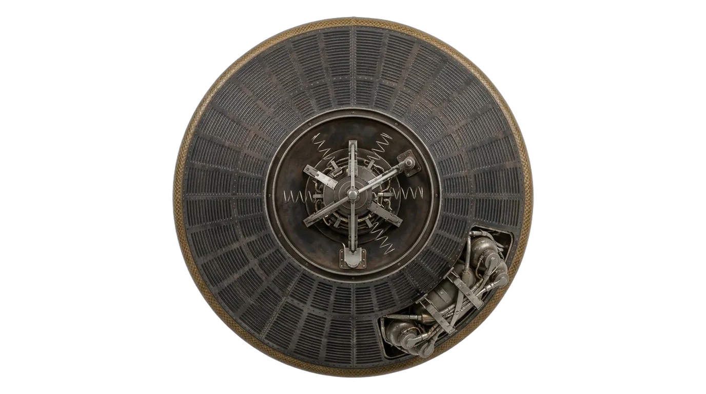 1961 McDonnell Mercury Capsule - Top View - Crewed Spacecraft vehicle