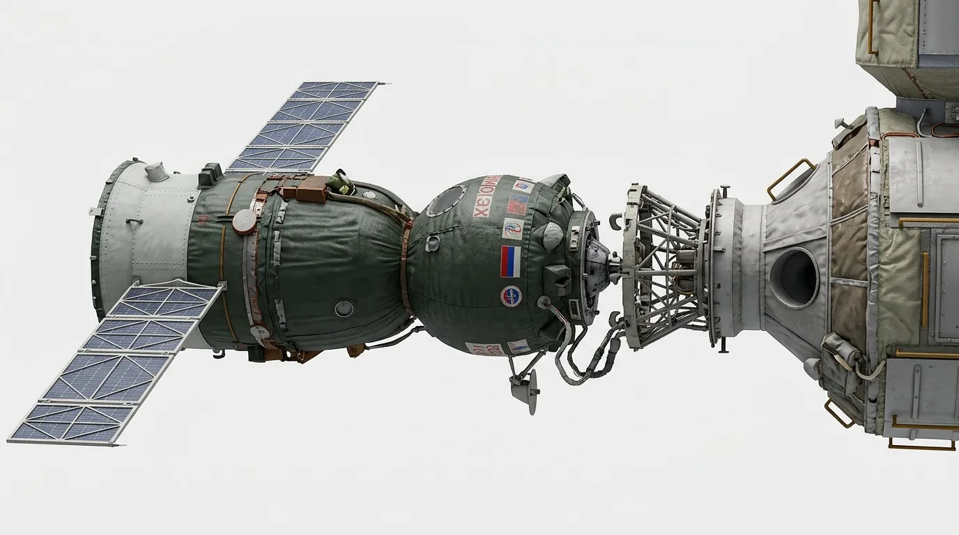 Roscosmos Mir 1986 - Soyuz view