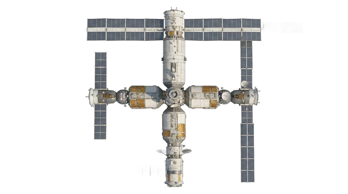 Roscosmos Mir 1986 - Top View view