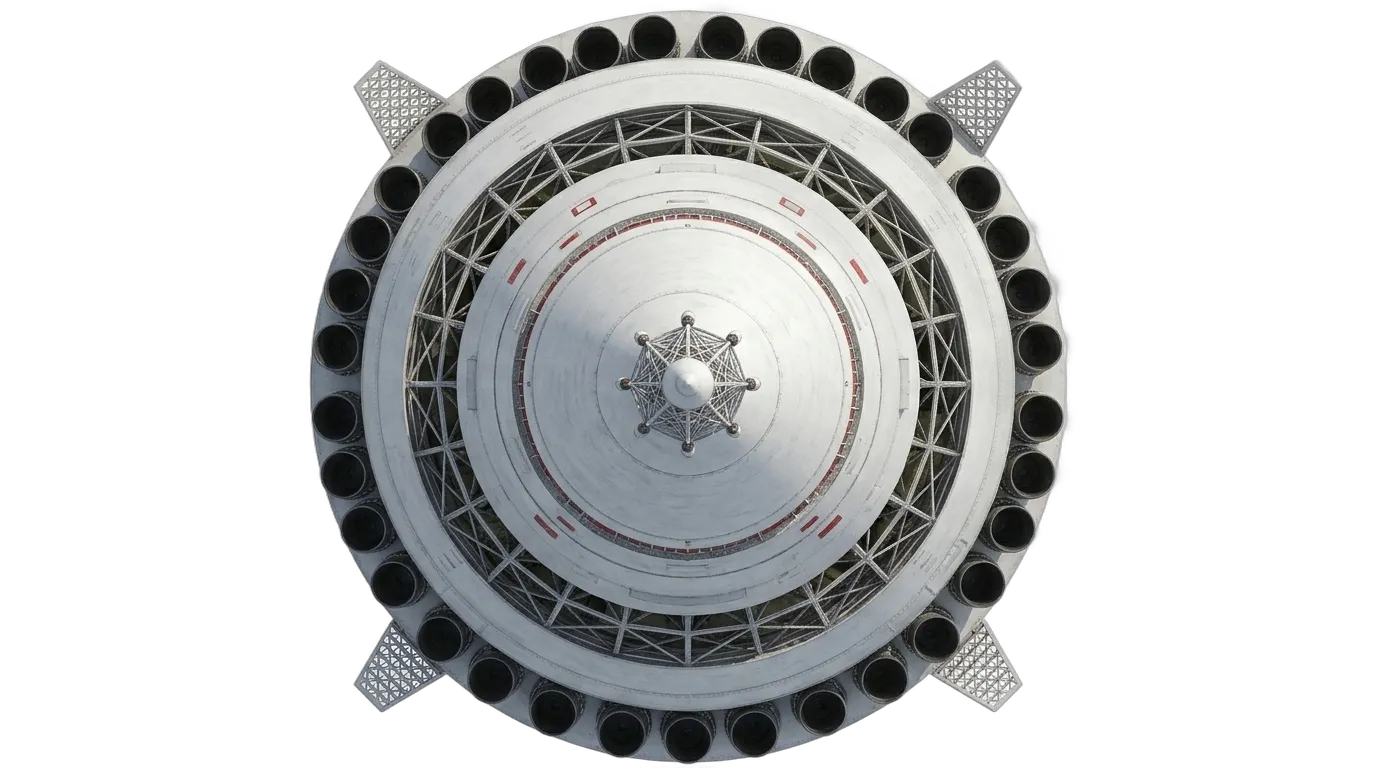 1969 OKB-1 N1 - Top View - Launch Vehicle vehicle
