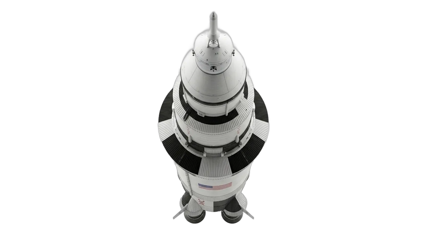 1967 NASA Saturn V - Top View - Launch Vehicle vehicle