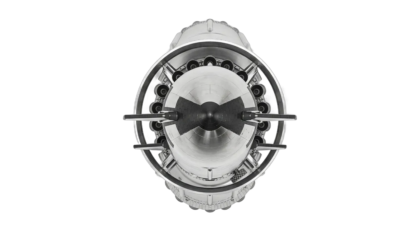2023 SpaceX Starship / Super Heavy - Top View - Launch Vehicle vehicle