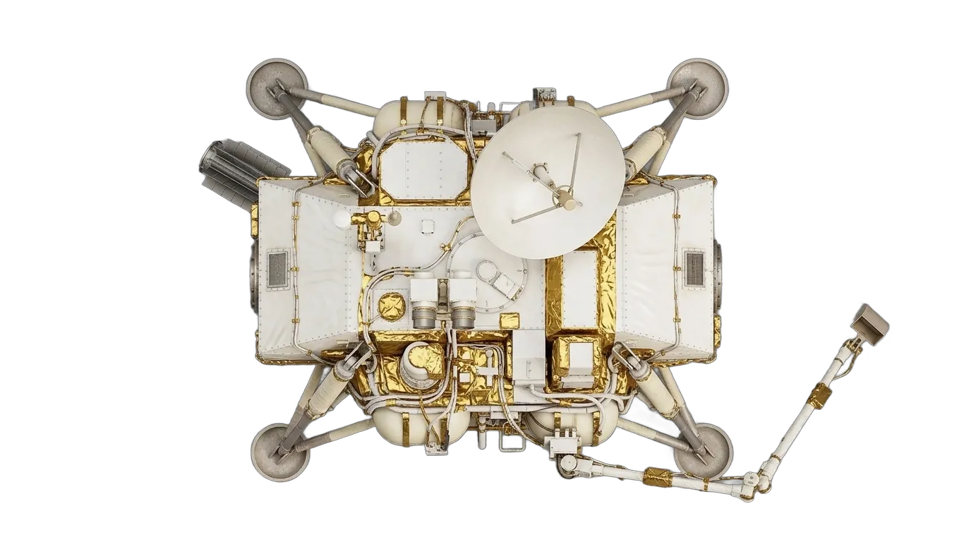 1975 NASA/JPL Viking 1 - Top View - Mars Vehicle vehicle