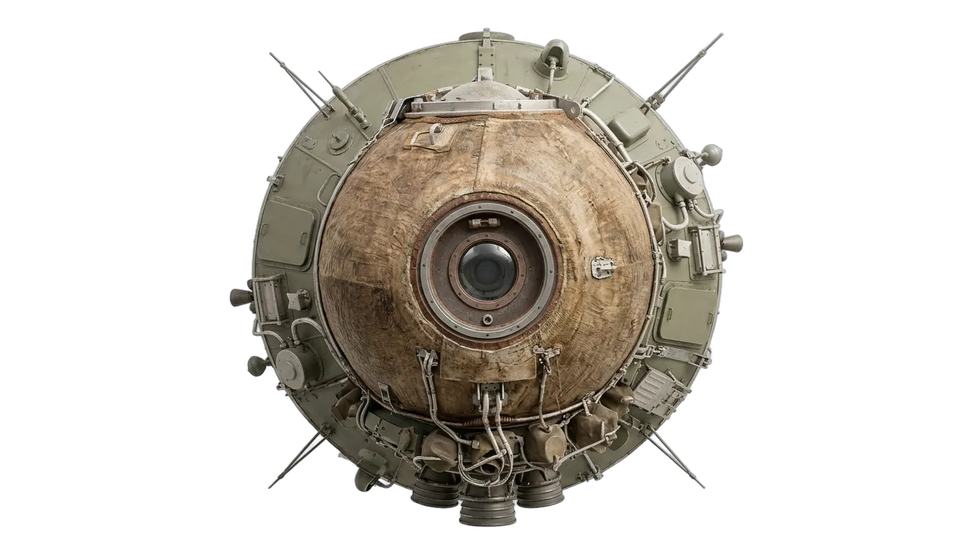 1961 OKB-1 Vostok Capsule - Top View - Crewed Spacecraft vehicle