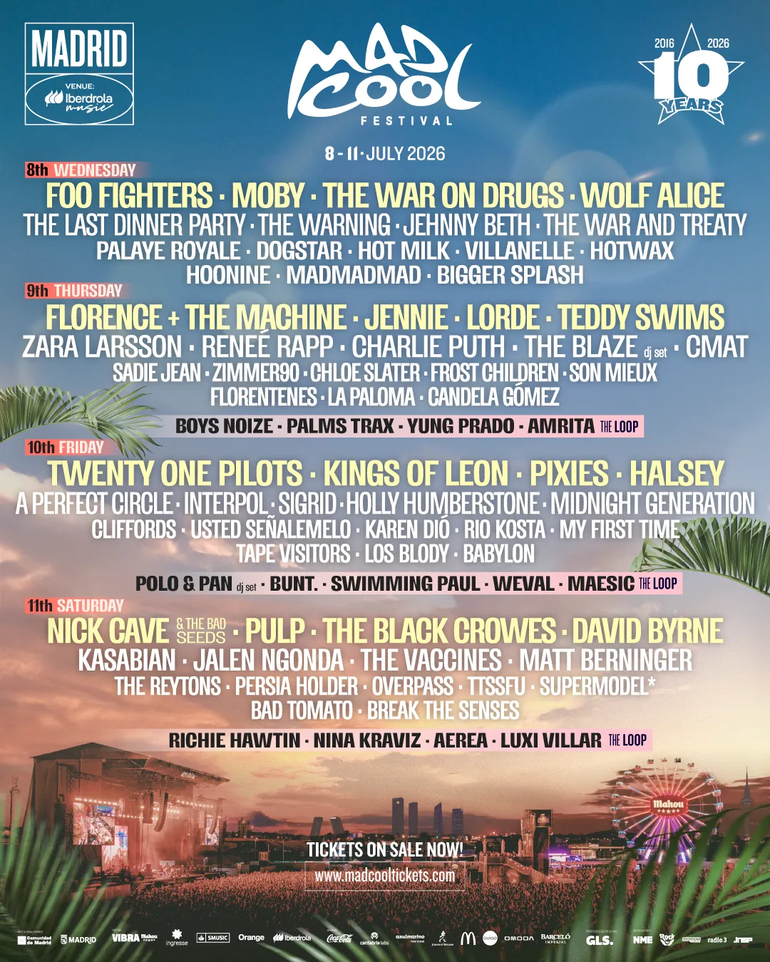 Mad Cool 2026 - Día 4