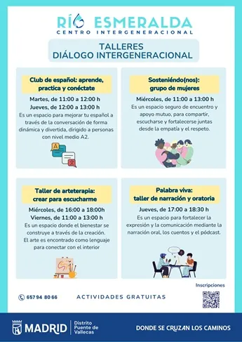 Talleres de diálogo intergeneracional en Centro Río Esmeralda