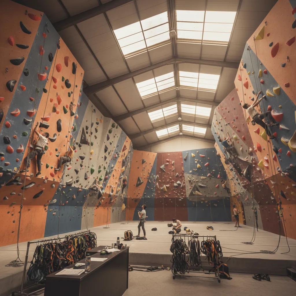 Climbing at Gimnasio El Muro