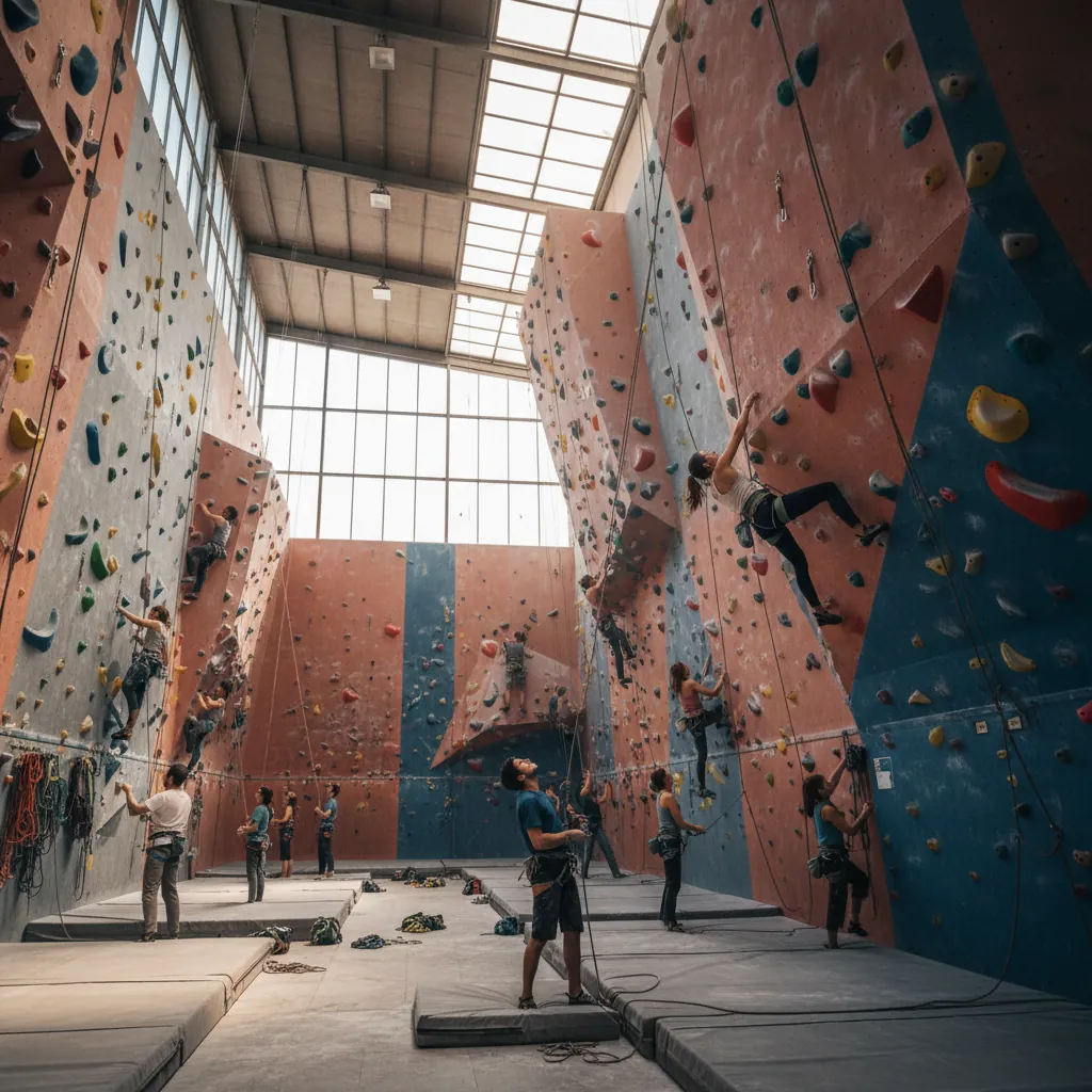Climbing at Gimnasio El Muro